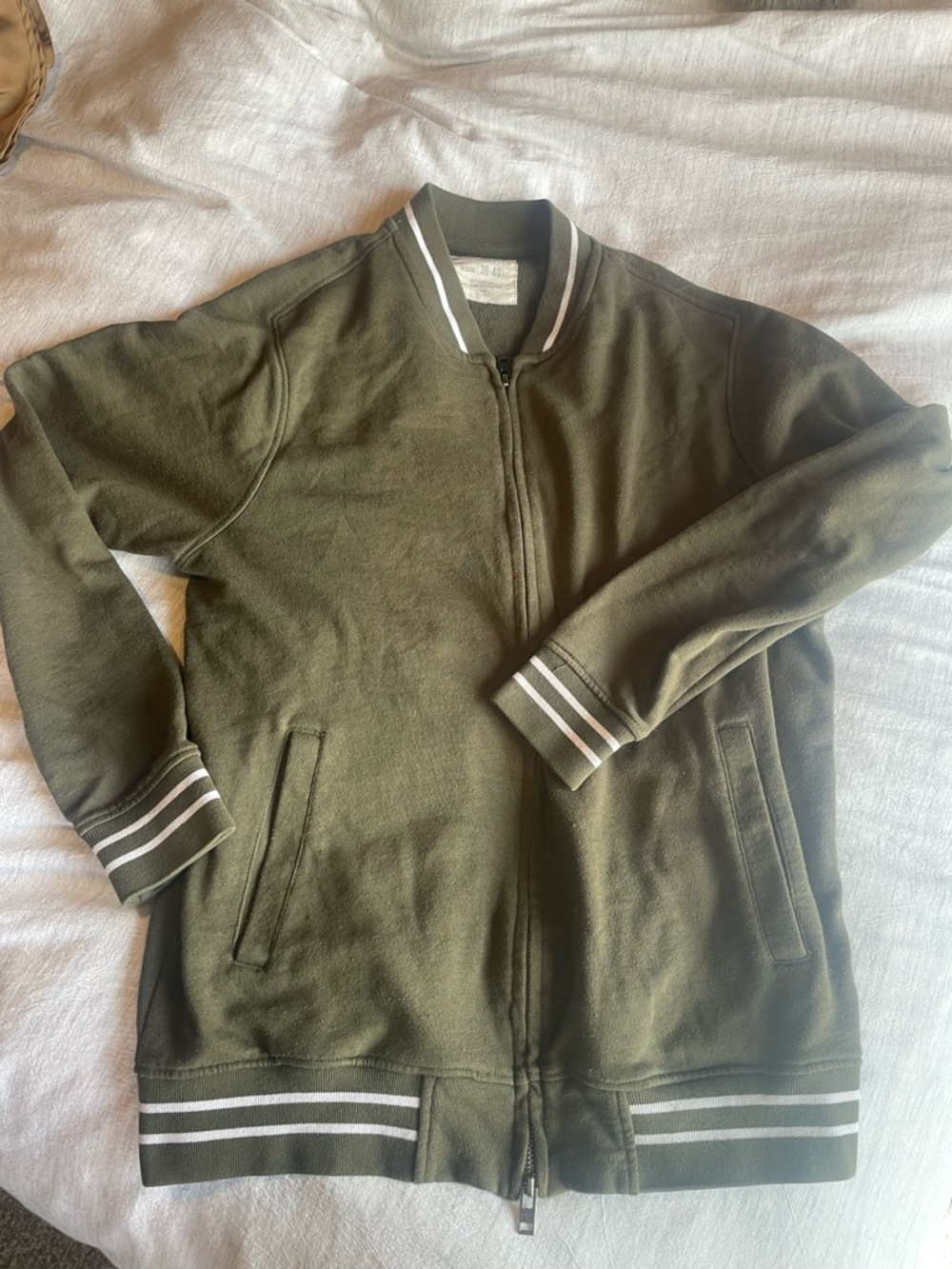 Five Four Olive Green Knit Crew Sweater